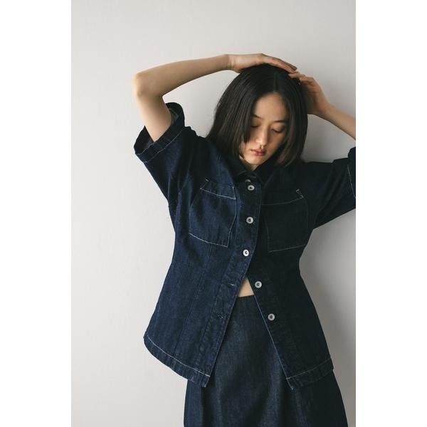 ノーカラーシアーシャツ | スタイルミキサー(STYLEMIXER