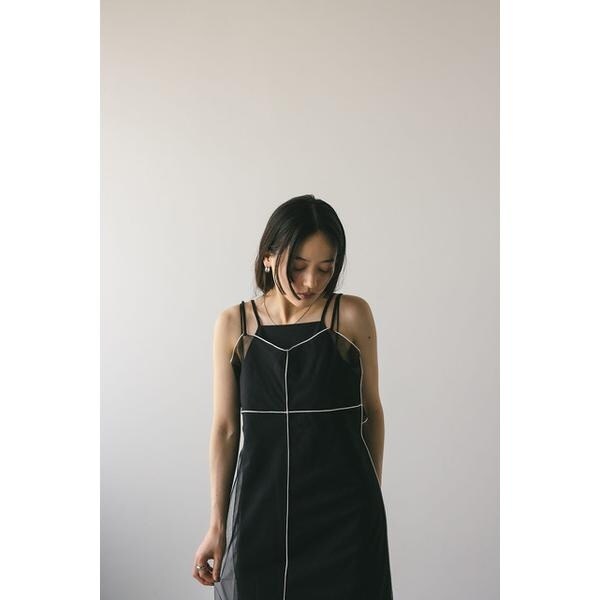 stylemixer バイカラーチュールレイヤーワンピース/グリーン バイカラーチュールレイヤーワンピース（ワンピース
