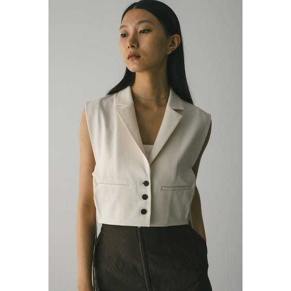 STYLEMIXER リネンミックスルーズベスト STYLEMIXER リネンミックスルーズベスト BLK -ファッション通販