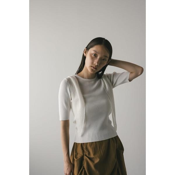 STYLEMIXER クロシェポロニット ホワイト STYLEMIXER | クロシェポロニット (ニット ) |SHEL'TTER WEBSTORE