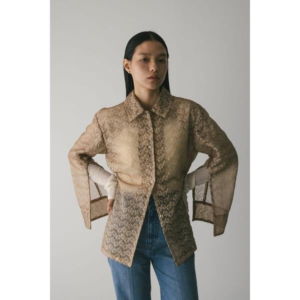 ノーカラーシアーシャツ | スタイルミキサー(STYLEMIXER