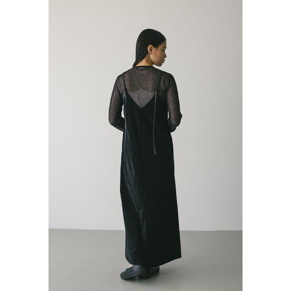 sheller シェリエ パイピングベロアワンピ STYLEMIXER | パイピングベロアキャミワンピース (ワンピース