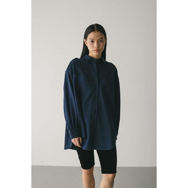 ノーカラーシアーシャツ | スタイルミキサー(STYLEMIXER