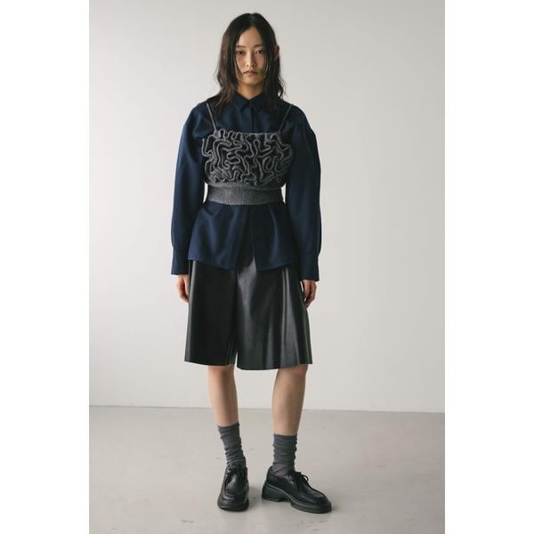 SOFTHYPHEN フェイクレザーハーフパンツ SOFTHYPHEN フェイクレザーハーフパンツ フェイクレザーハーフパンツ