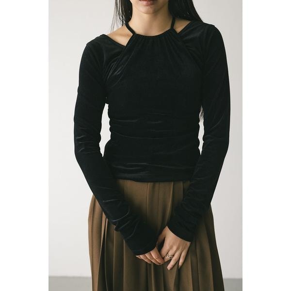 2ピースホルターベロアトップ | スタイルミキサー(STYLEMIXER