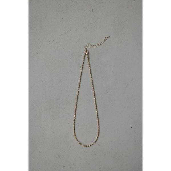 ボールチェーンネックレス