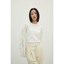 フリルスリーブカットトップ