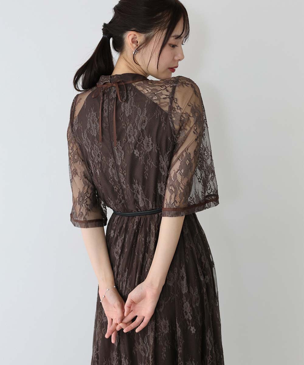 BLUEEAST オケージョンドレス BLUEEAST ブルーイースト バックリボンレースオケージョンドレス