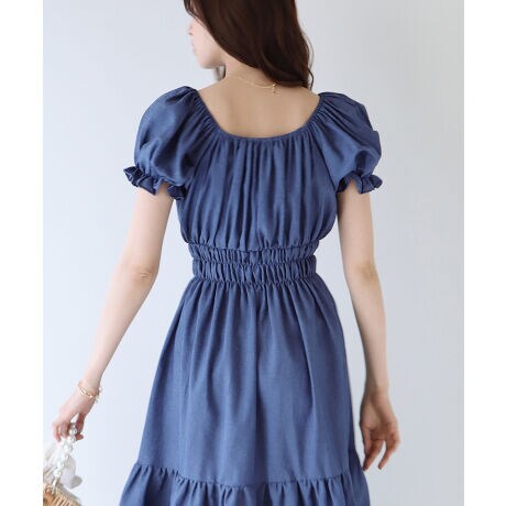 2wayオフショルデニムワンピース ブルーイースト Blueeast 8 3799 ファッション通販 マルイウェブチャネル