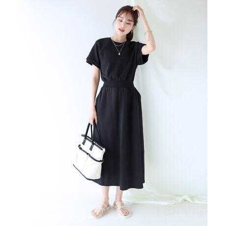 パフスリーブ半袖スウェットワンピース ブルーイースト Blueeast 8 1632 ファッション通販 マルイウェブチャネル