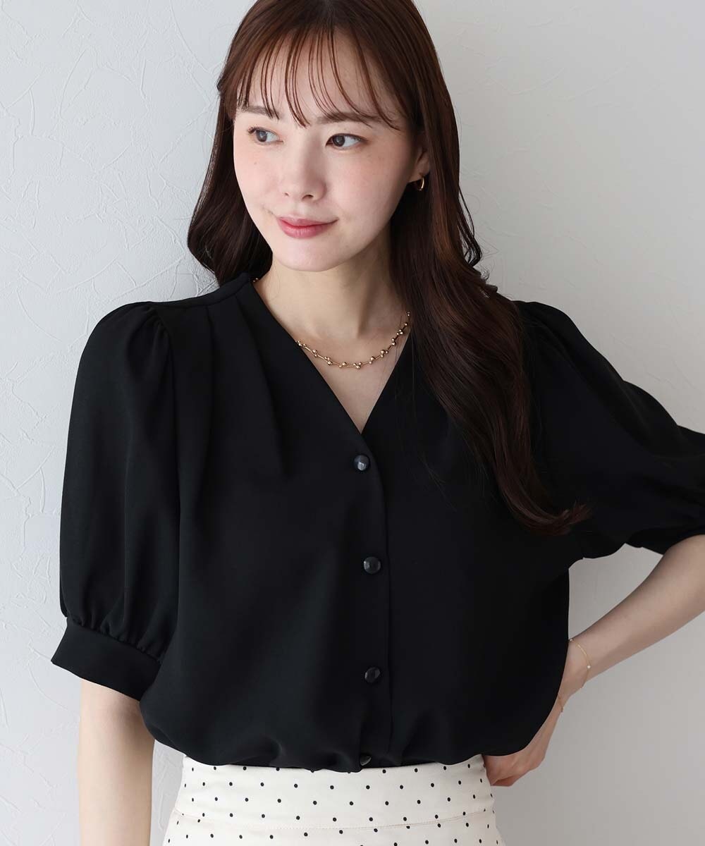 未使用　パールブラウス　36 パールドットボタンブラウス【ネコポス】 – BLUE ONLINE
