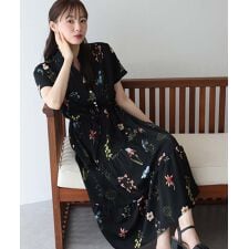 無地＆アソート花柄ワンピース