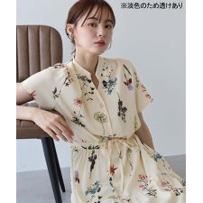 無地＆アソート花柄ワンピース