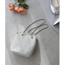 ラインストーン2way巾着パーティーバッグ
