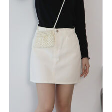 台形デニムミニスカート