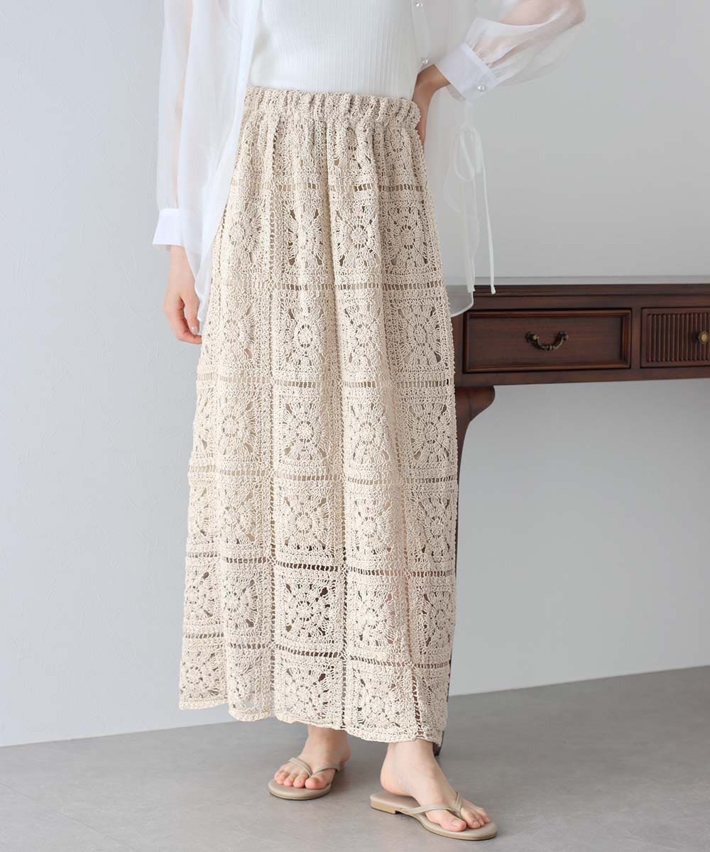 クロシェレースロングスカート | ブルーイースト(BLUEEAST) | マルイ