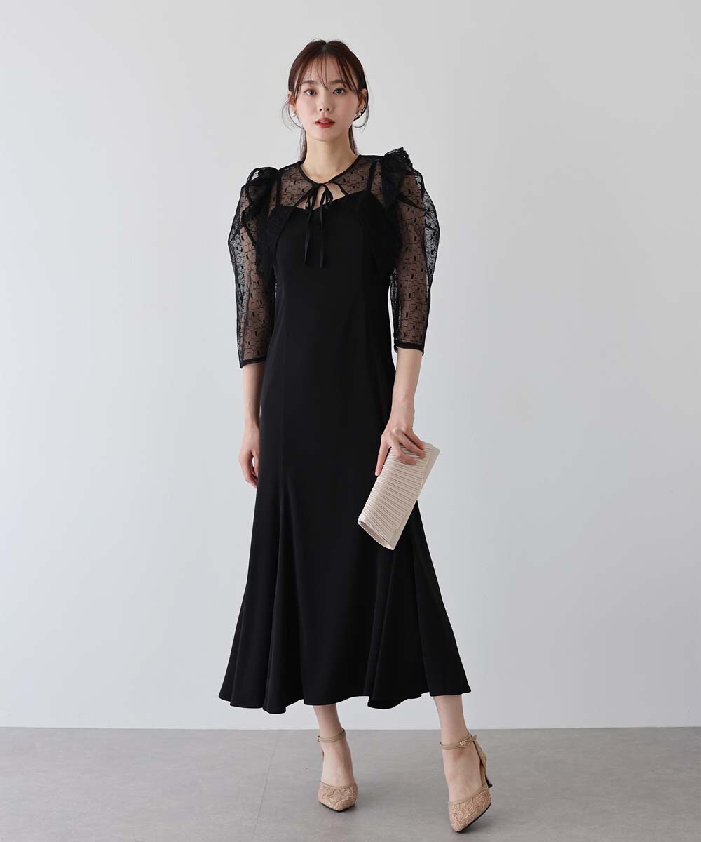 Lily Calin】レーストップス×マーメイド ドレス セット