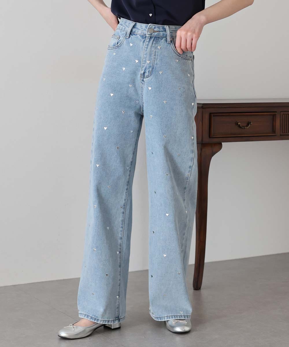 ツリーミングバード スクラッチダメージ デニムパンツ BLUE セール】ストレッチスキニーパンツ デニム & クラッシュ