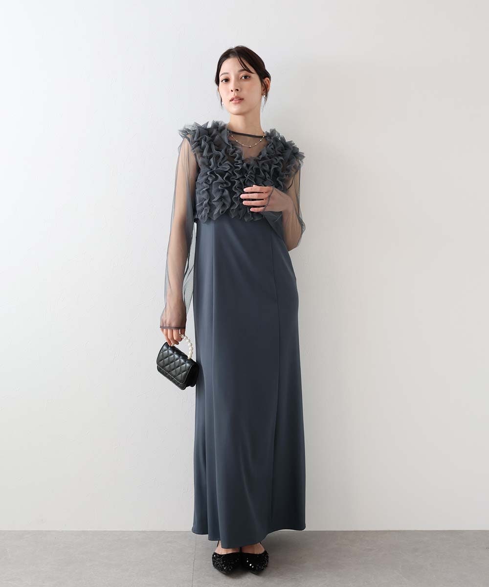 フェザーフラワーコクーンドレス | ブルーイースト(BLUEEAST) | マルイ