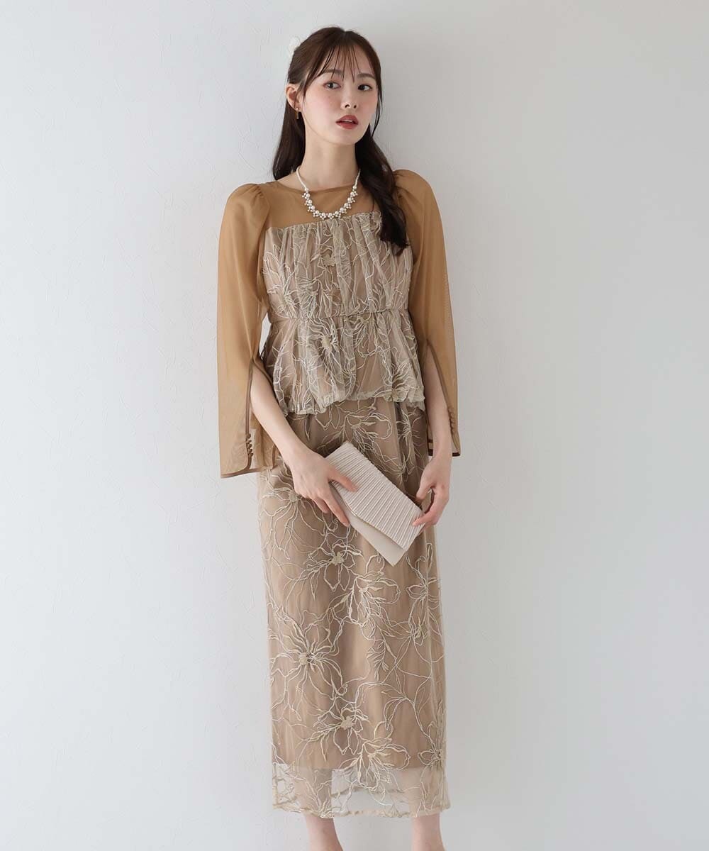 フェザーフラワーコクーンドレス | ブルーイースト(BLUEEAST) | マルイ