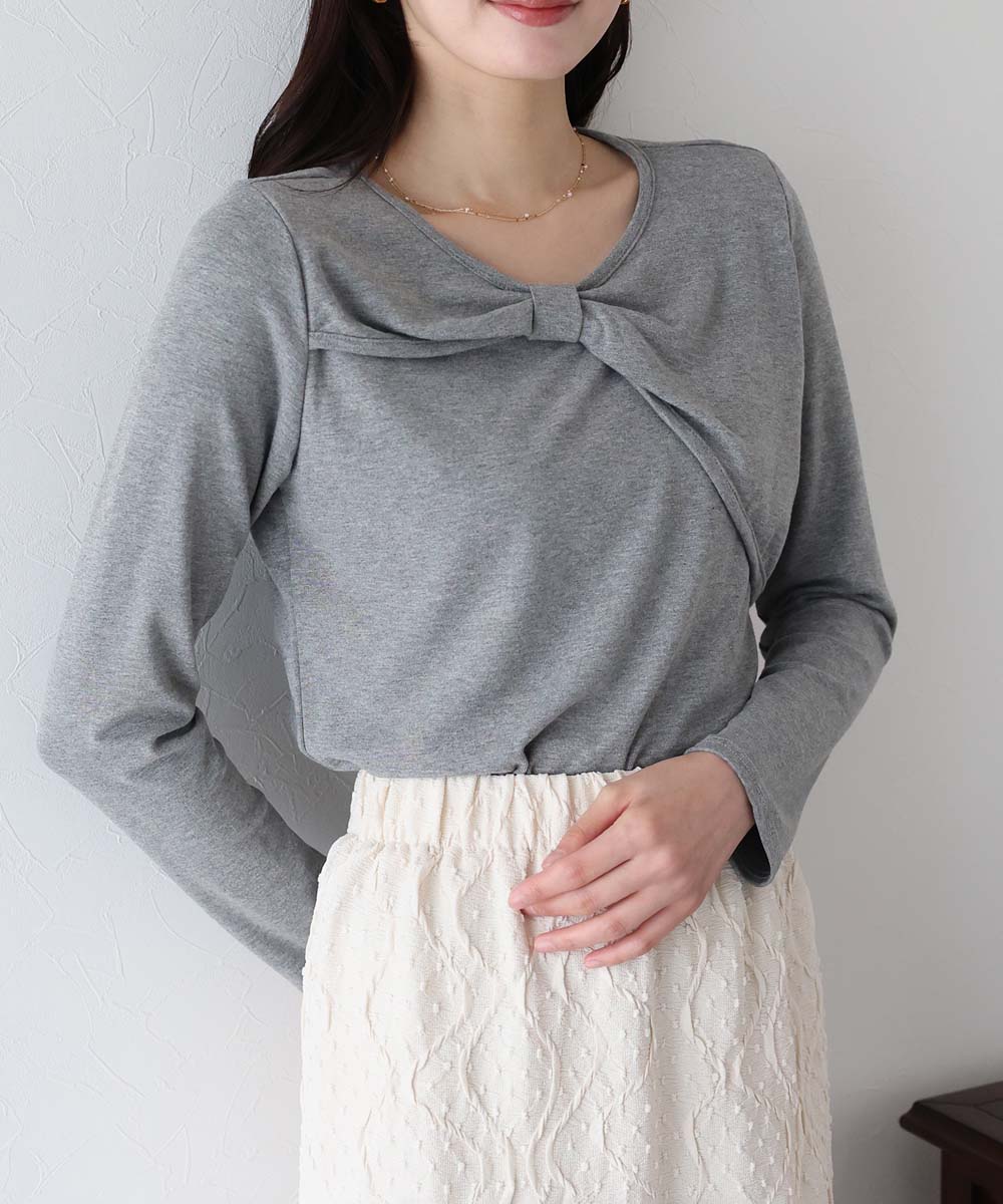 リボンモチーフカットソー | ブルーイースト(BLUEEAST) | マルイウェブ