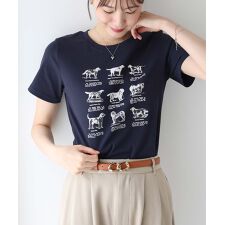 DOGアソートプリント半袖Tシャツ