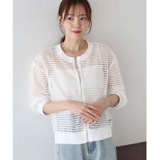 スクエアメッシュブルゾン