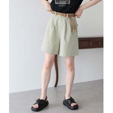 ベルト付きハーフパンツ