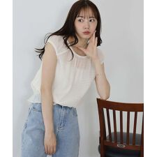 ブルーイースト(BLUEEAST)のシアーチェックブラウス