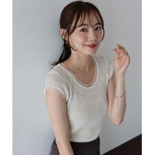 ブルーイースト(BLUEEAST)のシアー切替リブニット