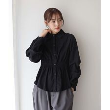 コーデュロイシャーリングブラウス