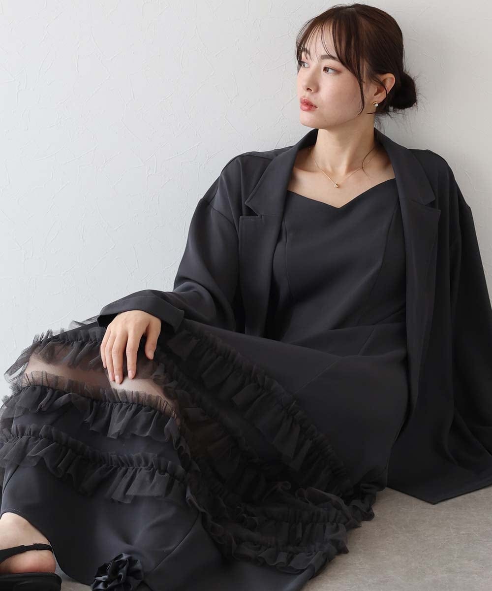 allureville×otona MUSE】TRトロサイドスリットプリーツ