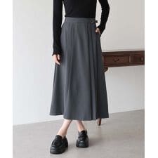 サイドベルトプリーツスカート