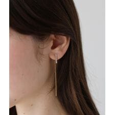 ブルーイースト(BLUEEAST)のビジューバーロングピアス