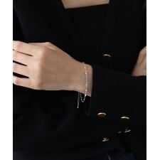 ジルコニアステーションブレスレット / ニッケルフリー