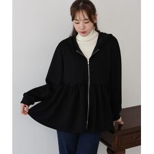 ペプラムパーカー