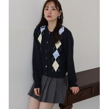 ブルーイースト(BLUEEAST)のアーガイルニットカーディガン
