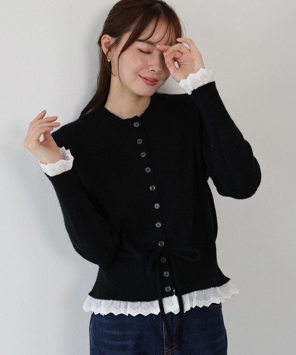 ツイード風ニットカーディガン | ブルーイースト(BLUEEAST) | マルイ