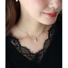 ブルーイースト(BLUEEAST)のビジューパールネックレス / サージカルステンレス