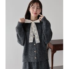 リボンニット＆スカート セットアップ