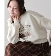 裏起毛フォレスト刺繍スウェット