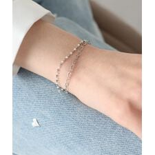 ハートチェーンブレスレット/ サージカルステンレス