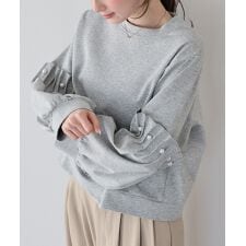 袖切り替えパールスウェット