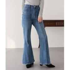 センタープレスフレアデニム