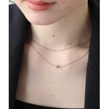 メタルモチーフ2連ネックレス/ ニッケルフリー