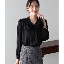 ミニパールボウタイブラウス