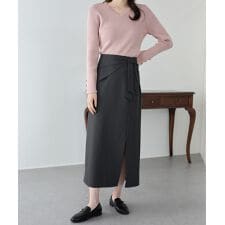 ウエストリボンタイトスカート