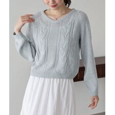 ケーブルメッシュニット