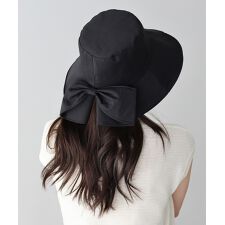 バイカラーバックリボンハット