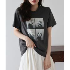 DOGフォトプリント半袖Ｔシャツ